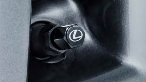 Genuine Lexus Japan Wheel Valve Caps (Black)
