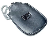 Genuine Lexus F-Sport Black Leather Smart Access Key Glove (Silver Loop / Silver Stitching)
