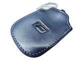 Genuine Lexus F-Sport Black Leather Smart Access Key Glove (Silver Loop / Silver Stitching)