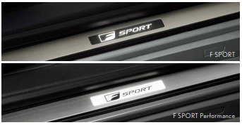 Genuine Lexus Japan 2021-2025 IS F-SPORT Illuminated Door Scuff Plate Set