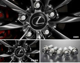 Genuine Lexus Japan 2024-2025 LC Wheel Hub Bolts with Lexus Logo Including Wheel Locks Set