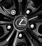 Genuine Lexus Japan 2021-2025 IS Wheel Hub Bolts with Lexus Logo Including Wheel Locks Set