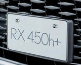 Genuine Lexus Japan 2023-2025 RX Factory Painted JDM License Plate Frames with License Plate Lock Bolt Set