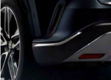 Genuine Lexus Japan 2023-2025 RX Rear Bumper Lower Chrome Garnish Set