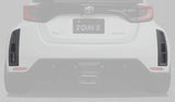 TOM'S JAPAN 2020-2023 Toyota GR Yaris Matte Black Rear Bumper Ducts