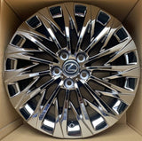Genuine Lexus Japan 2024-2025 Lexus LM 19inch Super Bright Chrome Premium Forged Aluminum Wheel Set (Set of 4)