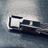 TOM'S JAPAN Carbon Pattern Premium Leather Key Holder