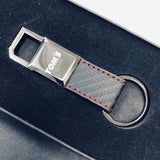 TOM'S JAPAN Carbon Pattern Premium Leather Key Holder