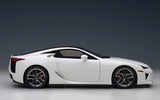 Lexus LFA 1/18 Scale Diecast Model Car (White with Carbon Roof and Carbon Rear Wing)