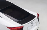 Lexus LFA 1/18 Scale Diecast Model Car (White with Carbon Roof and Carbon Rear Wing)