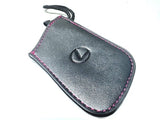Genuine Lexus Black Leather Smart Access Key Glove (Black Loop / Red Stitching)