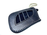 Genuine Lexus Black Leather Smart Access Key Glove (Gold Loop / Gold Stitching)