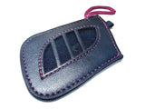 Genuine Lexus Black Leather Smart Access Key Glove (Red Loop / Red Stitching)