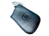 Genuine Lexus Black Leather Smart Access Key Glove (Silver Loop / Black Stitching)