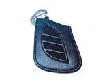 Genuine Lexus Black Leather Smart Access Key Glove (Silver Loop / Black Stitching)