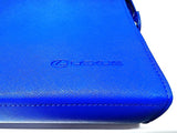 Lexus Blue Leather Clutch Handbag