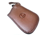 Genuine Lexus Brown Leather Smart Access Key Glove (Brown Loop / Brown Stitching)