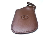 Genuine Lexus Brown Leather Smart Access Key Glove (Brown Loop / Brown Stitching)