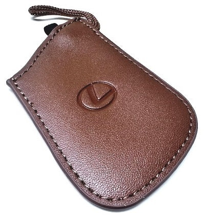 Genuine Lexus Brown Leather Smart Access Key Glove (Brown Loop / Brown Stitching)