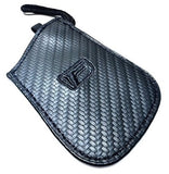 Genuine Lexus F-Sport Carbon Leather Smart Access Key Glove (Black Loop / Black Stitching)