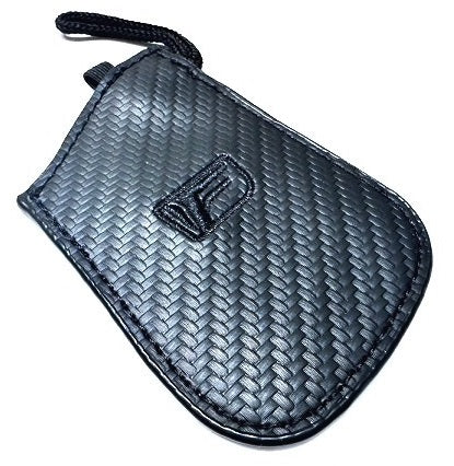 Genuine Lexus F-Sport Carbon Leather Smart Access Key Glove (Black Loop / Black Stitching)