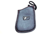 Genuine Lexus F-Sport Black Leather Smart Access Key Glove (Black Loop / Red Stitching)