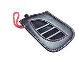 Genuine Lexus F-Sport Black Leather Smart Access Key Glove (Red Loop / Red Stitching)