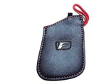 Genuine Lexus F-Sport Black Leather Smart Access Key Glove (Red Loop / Red Stitching)