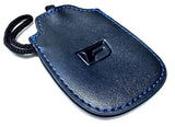 Genuine Lexus F-Sport Black Leather Smart Access Key Glove (Black Loop / Blue Stitching)