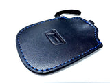 Genuine Lexus F-Sport Black Leather Smart Access Key Glove (Black Loop / Blue Stitching)