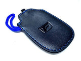 Genuine Lexus F-Sport Black Leather Smart Access Key Glove (Blue Loop / Blue Stitching)