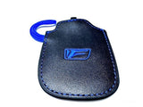 Genuine Lexus F-Sport Performance Black Leather Smart Access Key Glove (Blue Loop / Blue Stitching)