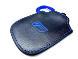 Genuine Lexus F-Sport Performance Black Leather Smart Access Key Glove (Blue Loop / Blue Stitching)
