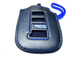 Genuine Lexus F-Sport Performance Black Leather Smart Access Key Glove (Blue Loop / Blue Stitching)
