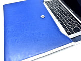 Lexus Blue Leather Notebook Laptop Sleeve Bag