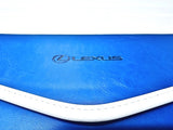 Lexus Blue Leather Notebook Laptop Sleeve Bag