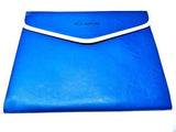Lexus Blue Leather Notebook Laptop Sleeve Bag