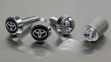 Genuine Toyota Japan License Plate Lock Bolt Set (Chrome Finished)