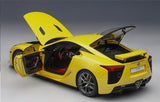 Lexus LFA 1/18 Scale Diecast Model Car (Yellow)