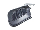 Genuine Lexus F-Sport Black Leather Smart Access Key Glove (Silver Loop / Black Stitching)