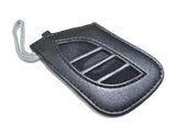 Genuine Lexus F-Sport Black Leather Smart Access Key Glove (Silver Loop / Black Stitching)