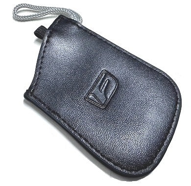 Genuine Lexus F-Sport Black Leather Smart Access Key Glove (Silver Loop / Black Stitching)