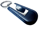 Lexus RZ Chrome Leather Key Ring
