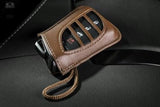 Genuine Lexus Brown Leather Smart Access Key Glove (Brown Loop / Brown Stitching)