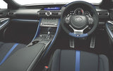 Genuine Lexus Japan 2021 RC-F Performance-PKG Alcantara Leather Shift Knob (Blue and White Stitching)