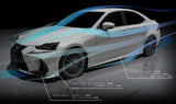 TRD JAPAN 2017-2020 Lexus IS F-Sport Side Skirts (UNPAINTED)