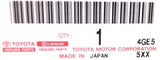Genuine Toyota Japan 2020-2023 GR Yaris Aluminum Discharge Tape Set (Set of 4)