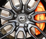 Genuine Lexus Japan 2021-2025 IS Matte Black Hub Bolt Caps with Lexus Logo (SET OF 20)