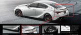 Genuine Lexus Japan 2021-2025 IS F SPORT Piano Black Factory Painted Rear Spoiler Kit