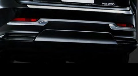 Genuine Lexus Japan 2022-2024 NX Rear Bumper Chrome Garnish Set